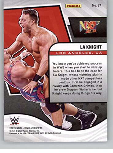 2022 Panini Revolution WWE #87 LA Knight NXT 2.0 Wrestling Trading Card