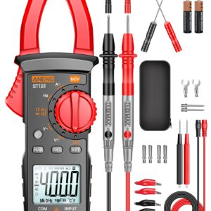 ANENG Digital Clamp Meter Multimeter Tester 4000 Counts with NCV Amp Ohm Volt Measures AC Current, AC/DC Voltage,Capacitance, Resistance, Diodes, Continuity Frequency Backlight Electrican Tools