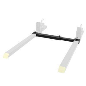 mahler gates clamp on pallet forks adjustable stabilizer bar，fits 2.95"w x 3"h forks, 18"-34"w adjustable length