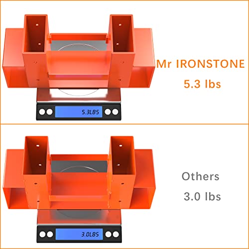 Mr IRONSTONE Firewood Log Storage Rack Bracket Kit, Adjustable Wood Rack Length Based on the Amount of Wood, for Outdoor Indoor Patio Deck Metal Log Holder Outdoor Tools with 34 Accessories Orange