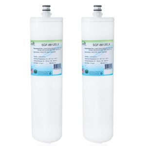 swift green filters sgf-8812elx compatible water filter for bgc-3200,celfxl-1m,cfs8812-elx,5601205, (2 pack),made in usa