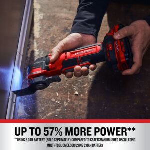 CRAFTSMAN V20 RP Cordless Multi-Tool, Oscillating Tool, up to 19,000 OPM, Bare Tool Only (CMCE565B)