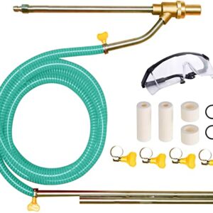 Selkie Pressure Washer Sandblasting Kits - Wet Abrasive Sandblaster Attachment, with Replacement Nozzle Tips,Protect Glasses, 1/4 Inch Quick Disconnect, 5000 PSI