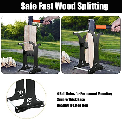 Wood Splitter Manual Firewood Splitter, Wood Splitter Wedge Heavy Duty Kindling Splitter Wedge Log Splitter