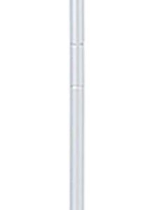 AGOEIN 4 Section Connecting Aluminum Pole with Hook Handle,Adjustable from 26 to 47.5-Inch, White