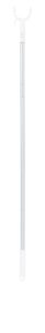 agoein 4 section connecting aluminum pole with hook handle,adjustable from 26 to 47.5-inch, white