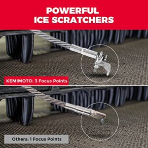 KEMIMOTO Snowmobile Ice Scratcher Kit Compatible with Polaris Arctic Cat Ski-doo Reverse and Non-reverse Gear Equipped Snowmobiles Scratchers, Left and Righ, Ice Scratchers 1 Set