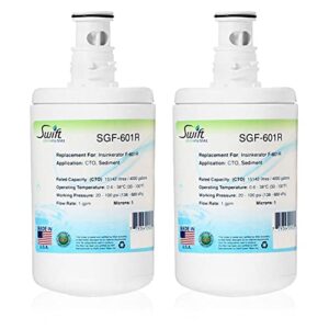 swift green filters sgf-601r compatible undersink water filter for f-601r (2 pack),made in usa