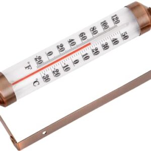 TERMOFLY 10.2 inch New Premium Steel Indoor/Outdoor Thermometer Waterproof Decorative