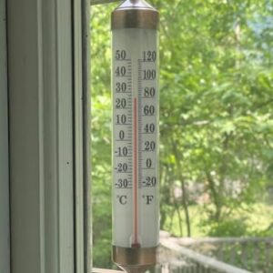 TERMOFLY 10.2 inch New Premium Steel Indoor/Outdoor Thermometer Waterproof Decorative