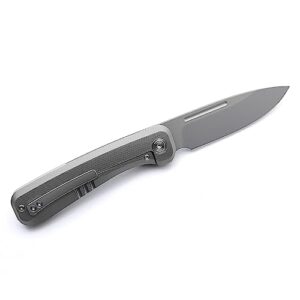 AMEIGHT KNIVES Morad Front Flipper Folding Knife 3.5" S90V Blade Titanium And Carbon Fiber Inlay Handle Pocket Knife AM8-003BK