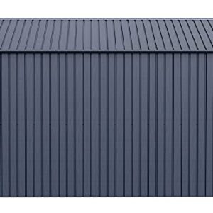 Arrow Shed Elite 10' x 12' Outdoor Lockable Gable Roof Steel Storage Shed Building, Anthracite