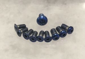 blue torx screws set for spyderco tenacious resilience pocket knife set of 10pcs tblu-val-10