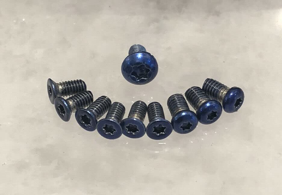 Blue Torx Screws Set for Spyderco Tenacious Resilience Pocket Knife Set of 10pcs TBLU-VAL-10