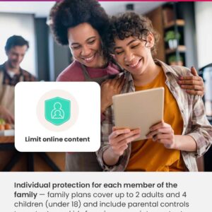 McAfee+ Advanced Family 2024 Ready | Unlimited Devices | Advanced Identity and Privacy Protection | Parental Controls | 1 Year Subscription | Download