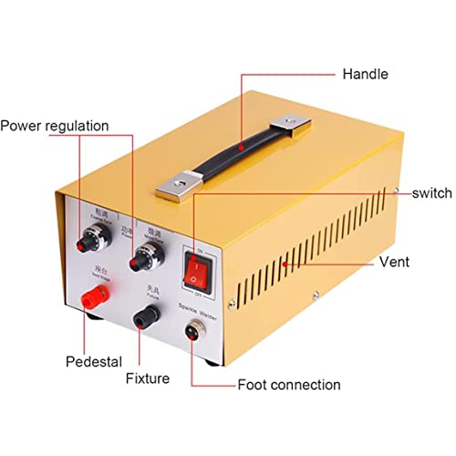 BaiLiWang Automatic Spot Welder, Hand Pulse Welder Jewelry Spot Welding Machine Pulse Argon Necklace Bracelet Arc Welding Machine, for Gold Silver Steel Jewelry Welding