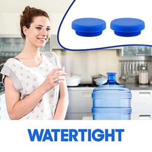 5 Gallon Water Jug Cap - 4PCS Silicone Leak and Spill Resistant Replacement Caps Plug - Reusable Silicone Replacement Bottle Caps - No Spill 5 Gallon Water Jug Cap - Anti Splash Caps for Water Bottle