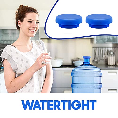 5 Gallon Water Jug Cap - 4PCS Silicone Leak and Spill Resistant Replacement Caps Plug - Reusable Silicone Replacement Bottle Caps - No Spill 5 Gallon Water Jug Cap - Anti Splash Caps for Water Bottle