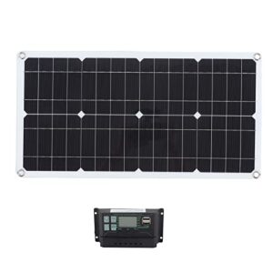 srum 250w solar panel kit, 12v/24v monocrystalline solar panel battery maintainer charger with waterproof 10a solar charge controller, dual usb solar power panel for rv car boat home