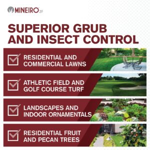 Mineiro 2F Imidacloprid Systemic Insecticide (1 Gal) by Atticus (Equivalent to The Leading Brand) – Grub and Insect Control in Lawns and Landscapes