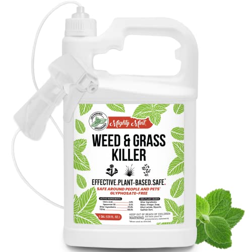 Weed & Grass Killer – Natural Vinegar Weed Killer – for Organic Use – 1 Gallon - Glyphosate Free - OMRI - Shake Well