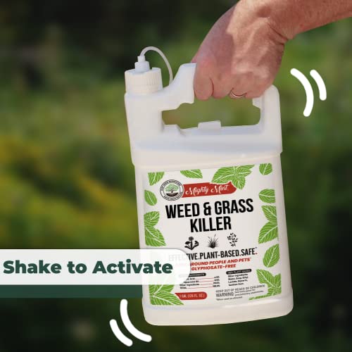 Weed & Grass Killer – Natural Vinegar Weed Killer – for Organic Use – 1 Gallon - Glyphosate Free - OMRI - Shake Well