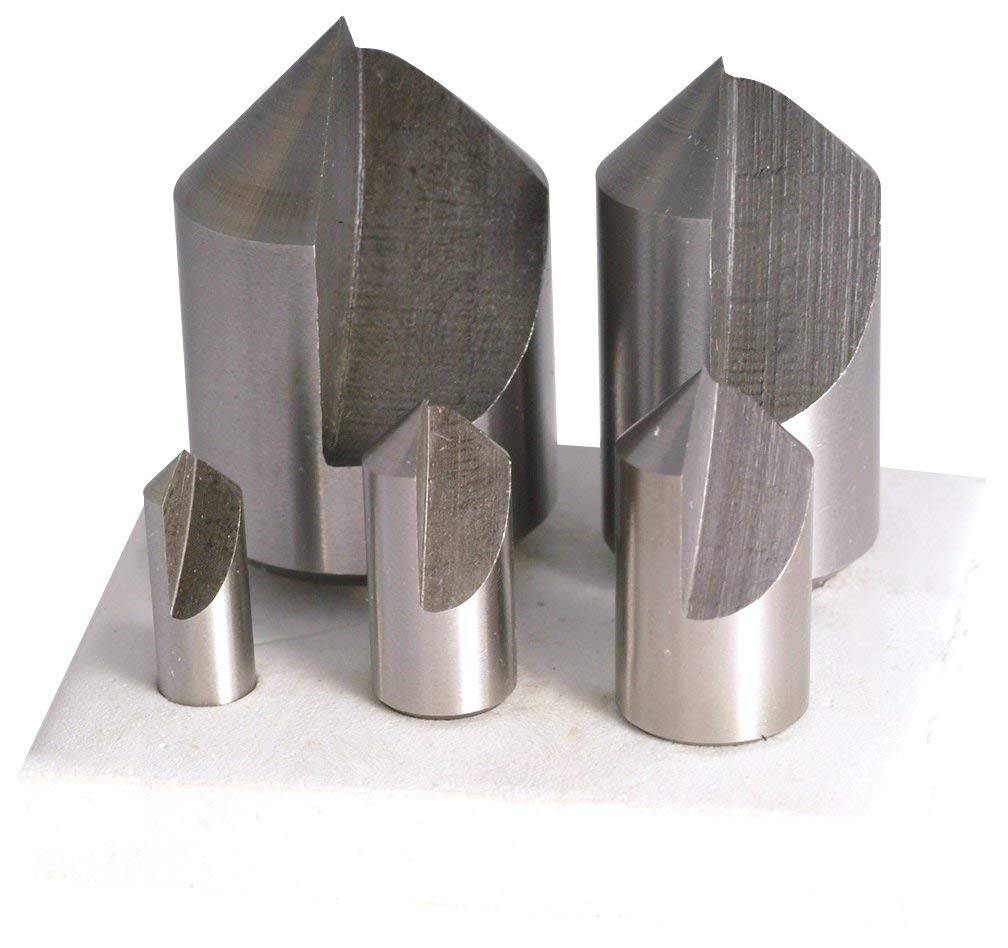 1/4-1" 90 Degree HSS Single Flute Countersink 5 Pc. Set