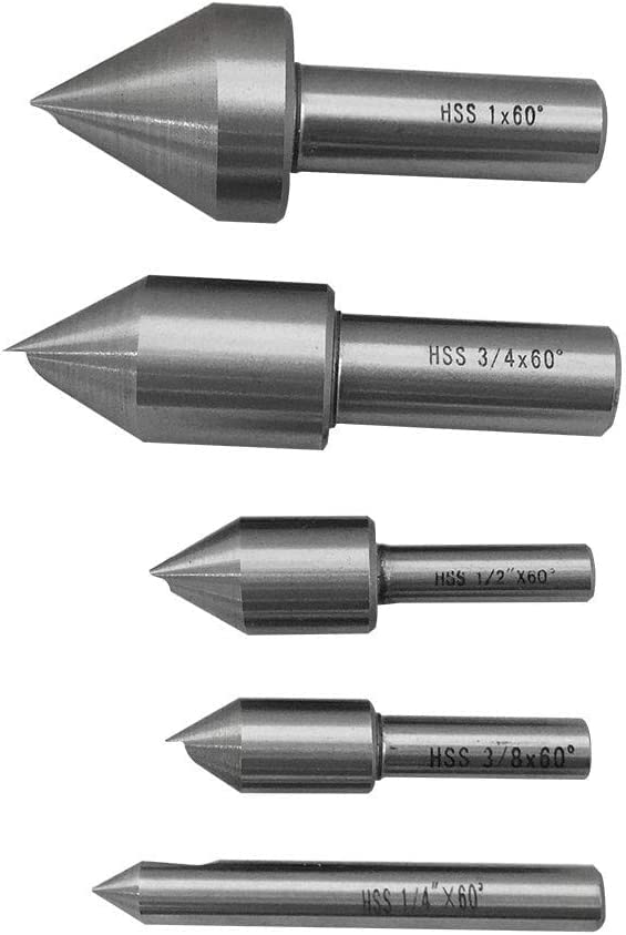 1/4-1" 90 Degree HSS Single Flute Countersink 5 Pc. Set