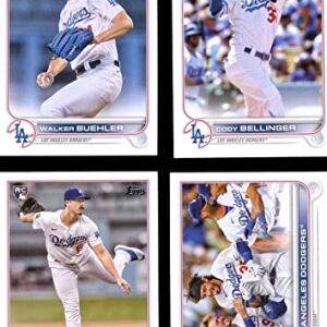 Los Angeles Dodgers 2022 Topps Complete Mint Hand Collated 22 Card Team Set Featuring Mookie Betts and Clayton Kershaw Plus Rookie Cards and Others