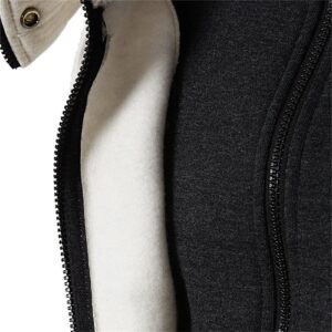 Maiyifu-GJ Men Full Zip Hooded Sweatshirt Winter Slim Fit Active Hoodie Jackets Long Sleeve Lightweight Hoodies Windbreaker (White,Medium)