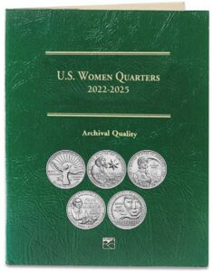 2022 p, d - 2023 p, d women quarter 20 coin set in littleton green folder lcf63 uncirculated