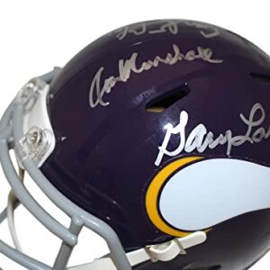 Purple People Eaters Signed Vikings 60-79 Speed Mini Helmet 4 Sigs BAS