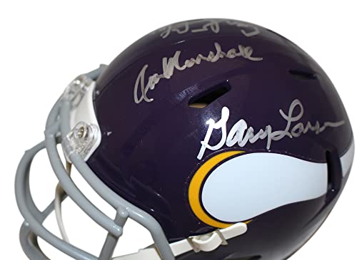 Purple People Eaters Signed Vikings 60-79 Speed Mini Helmet 4 Sigs BAS