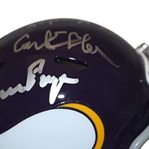 Purple People Eaters Signed Vikings 60-79 Speed Mini Helmet 4 Sigs BAS