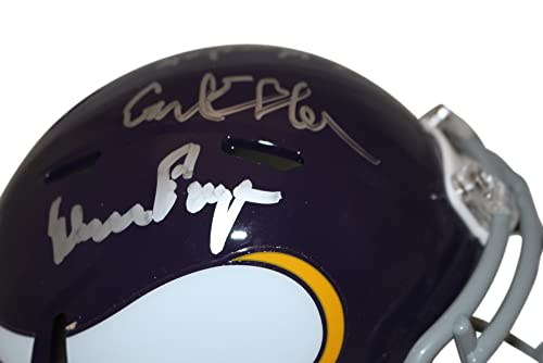 Purple People Eaters Signed Vikings 60-79 Speed Mini Helmet 4 Sigs BAS