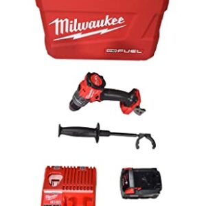 Milwaukee 2904-22 12V 1/2'' Hammer Drill/Driver Kit with (2) 5.0Ah Batteries, Charger & Tool Case Red