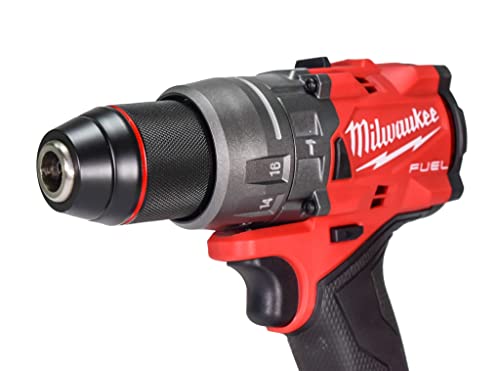 Milwaukee 2904-22 12V 1/2'' Hammer Drill/Driver Kit with (2) 5.0Ah Batteries, Charger & Tool Case Red