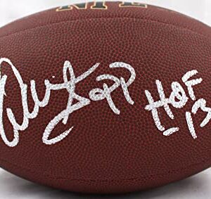 Warren Sapp Autographed Wilson NFL Super Grip Football w/HOF-Beckett W Hologram Silver