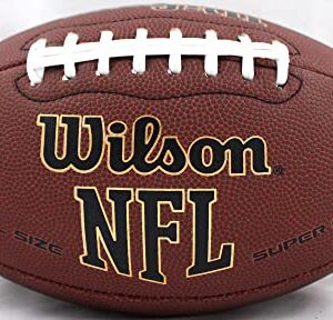 Warren Sapp Autographed Wilson NFL Super Grip Football w/HOF-Beckett W Hologram Silver