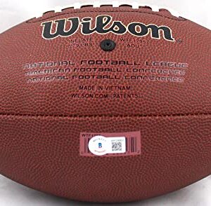 Warren Sapp Autographed Wilson NFL Super Grip Football w/HOF-Beckett W Hologram Silver