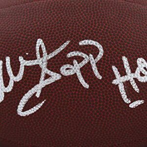 Warren Sapp Autographed Wilson NFL Super Grip Football w/HOF-Beckett W Hologram Silver