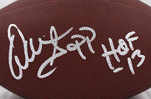 Warren Sapp Autographed Wilson NFL Super Grip Football w/HOF-Beckett W Hologram Silver