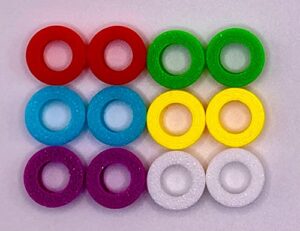 aircraft color coded circuit breaker caps - 12 pack