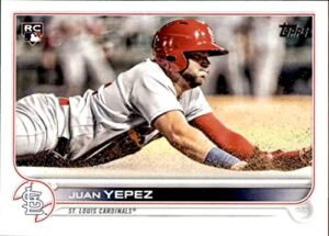 2022 topps #506 juan yepez rc rookie st. louis cardinals series 2 mlb baseball trading card