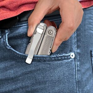 iguerburn pocket clips for leatherman surge, surge pocket clip as leatherman surge accessories - (not for other leatherman models) - silver
