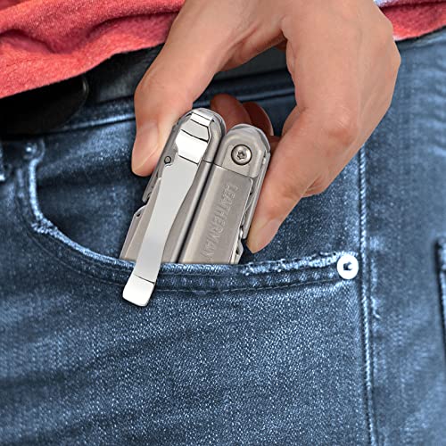 iGuerburn Pocket Clips for Leatherman Surge, Surge Pocket Clip as Leatherman Surge Accessories - (Not for Other Leatherman Models) - Silver