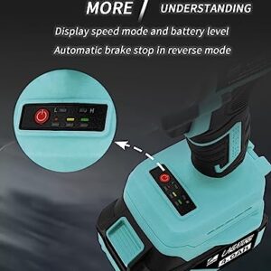 Cordless Impact Wrench,1/2 Impact Gun，850NM(627ft·lbs) High Torque 2200 RPM,Brushless Motor，with a 10C 4.0Ah Li-Ion Battery and Fast Charger，Suitable for family cars，Construction work on site