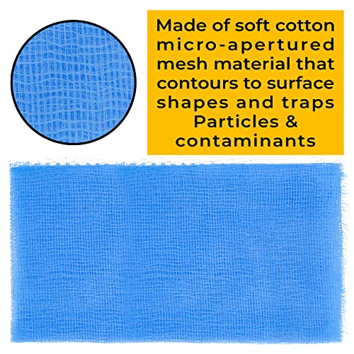 Eshazu Tack Cloth (Box of 12) Tack Rags for Woodworking and Painters Made with 100% Cotton Removes Dust, Sanding Particles, Cleans Surfaces