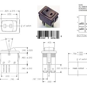 Replacement On Off Switch for Shop Vac with Oversized ON/Off Push Button