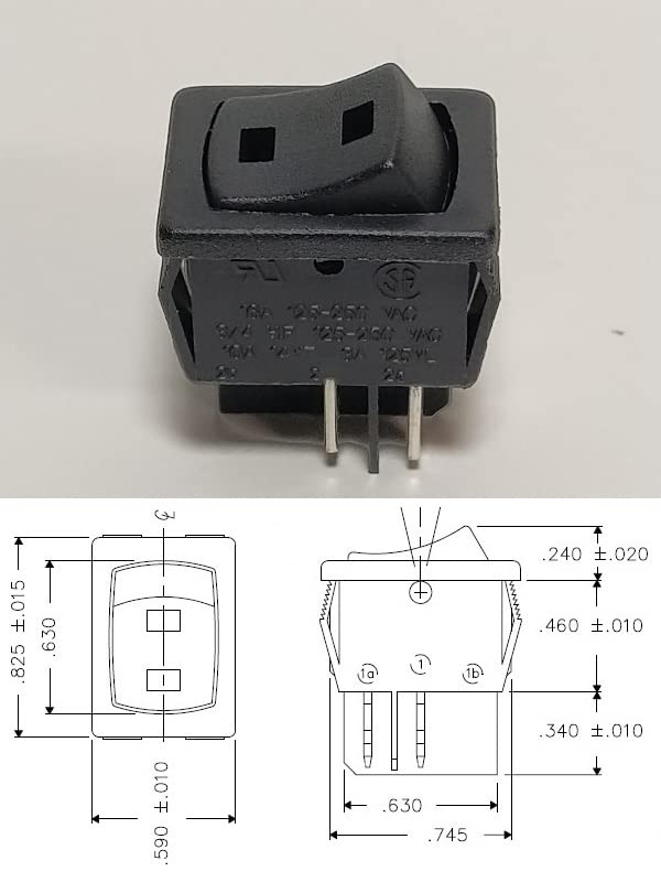 Replacement On Off Switch for Shop Vac with Oversized ON/Off Push Button